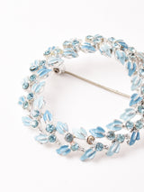 ラインストーン サークルブローチ