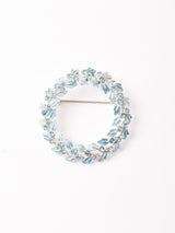 ラインストーン サークルブローチ