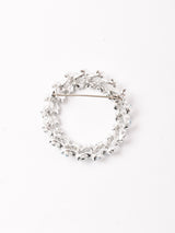 ラインストーン サークルブローチ