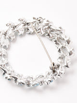 ラインストーン サークルブローチ