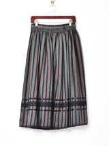 ストライプ柄 チロルスカート