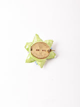 Crown Staffordshire 陶器 ブーケモチーフ ブローチ