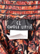 アメリカ製 総柄 フロントボタン ロングスカート