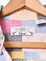 ORVIS 半袖パッチワークシャツ