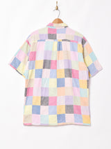 ORVIS 半袖パッチワークシャツ