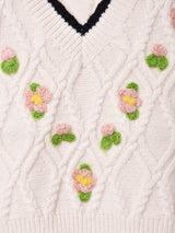 Elcaminoフラワー刺繍ベスト