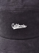 【4色展開】刺繍 コーデュロイ ジェットキャップ