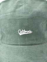 【4色展開】刺繍 コーデュロイ ジェットキャップ