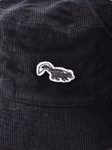 【5色展開】コーデュロイ ワンポイント  スカンク バケットハット