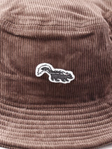 【5色展開】コーデュロイ ワンポイント  スカンク バケットハット