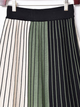 【2色展開】Meridian3色ストライプスカート
