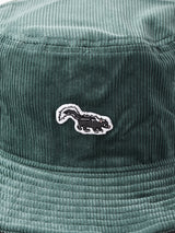 【5色展開】コーデュロイ ワンポイント  スカンク バケットハット