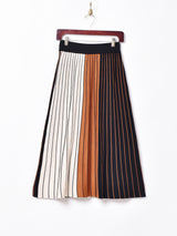 【2色展開】Meridian3色ストライプスカート