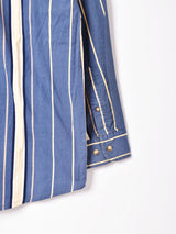 長袖 ストライプシャツ