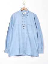 デニム 長袖 チロルシャツ