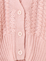 ローゲージ編み カーディガン