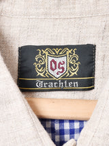 ギンガムチェック 長袖 チロルシャツ