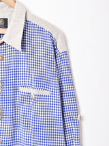 ギンガムチェック 長袖 チロルシャツ