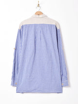 ギンガムチェック 長袖 チロルシャツ