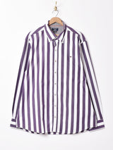 ワイドストライプ 長袖シャツ