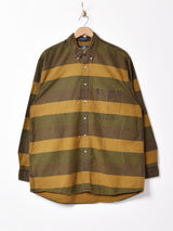 ワイドボーダー 長袖シャツ