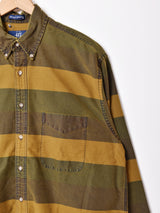 ワイドボーダー 長袖シャツ