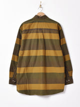 ワイドボーダー 長袖シャツ