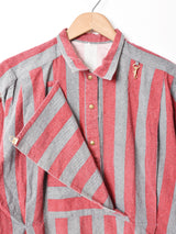 イタリア製 ストライプデザイン 長袖トップス