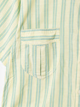 ストライプ ダブルポケット 半袖シャツ