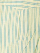 ストライプ ダブルポケット 半袖シャツ