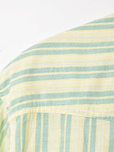 ストライプ ダブルポケット 半袖シャツ