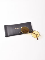 【3色展開】メタリックフレーム ボストンメガネ