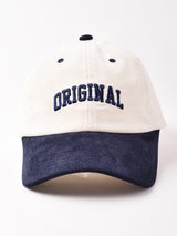 【2色展開】刺繍 コーデュロイキャップ 【ORIGINAL】