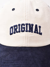 【2色展開】刺繍 コーデュロイキャップ 【ORIGINAL】