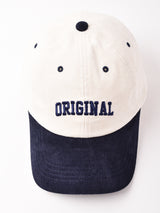 【2色展開】刺繍 コーデュロイキャップ 【ORIGINAL】