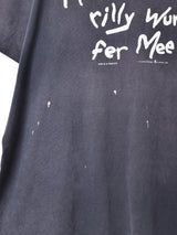 アメリカ製 モノクロプリントTシャツ