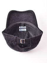 【2色展開】刺繍 コーデュロイキャップ 【WHAT】