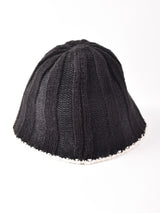 【2色展開】ワイドリブ クロッシェハット