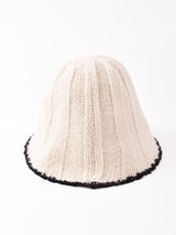 【2色展開】ワイドリブ クロッシェハット