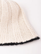 【2色展開】ワイドリブ クロッシェハット