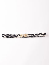 アニマル柄 ベロア ゴムベルト