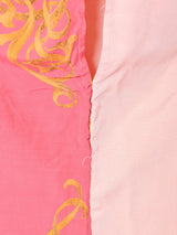 後染め エンブレムプリント半袖トップス