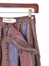 アメリカ製 ストライプ リネンスカート