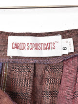 アメリカ製 ストライプ リネンスカート