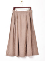 フレアリネンスカート