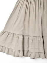 ティアード リネンスカート