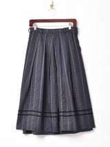 ストライプ チロルスカート