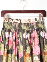 オーストリア製 花柄 フレアスカート