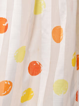 ドット柄 フレアスカート