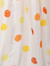 ドット柄 フレアスカート